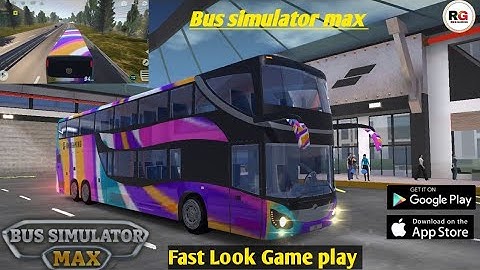 Bus simulator max|Fast Look Game play in Hindi|(By-Sir studios)Meringen -Benz (Android-ios)#RKB
