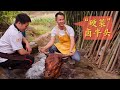 给四伯爷做个硬菜“卤牛头”，简简单单吃个牛脑壳