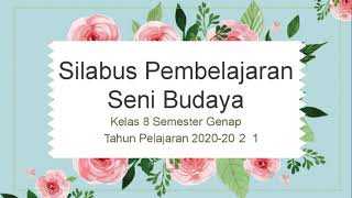 Silabus Pembelajaran Seni Budaya Semester Genap