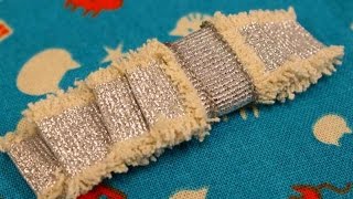 針と糸を使わないリボンバレッタ　子供と一緒に簡単作り方　ヘアアクセ