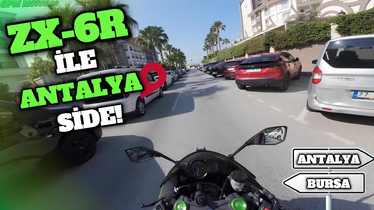 ZX6R İLE ANTALYA MOTOVLOG ! 2 MOTOR SİDE ANTİK KENTE GİTTİK ! 