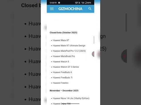 HarmonyOS 6 Update 2025 🔥 Huawei & Honor Eligible Devices Full List #shortfeed