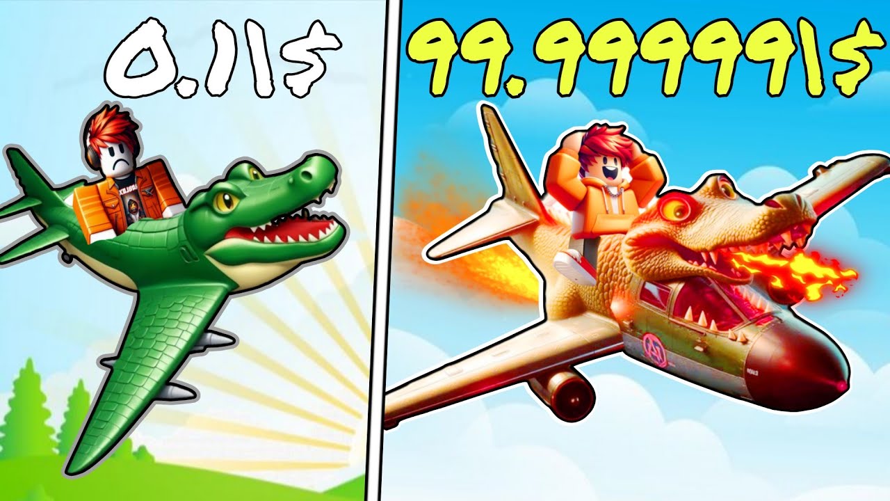 I BUILD THE FASTEST JETT IN ROBLOX BUILD A PLANE !!