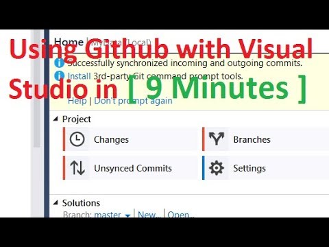 Using github with visual studio for checkin code