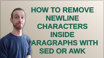 How to remove newline characters inside paragraphs with sed or awk
