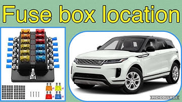 The fuse box location on a 2020 Land Rover Evoque