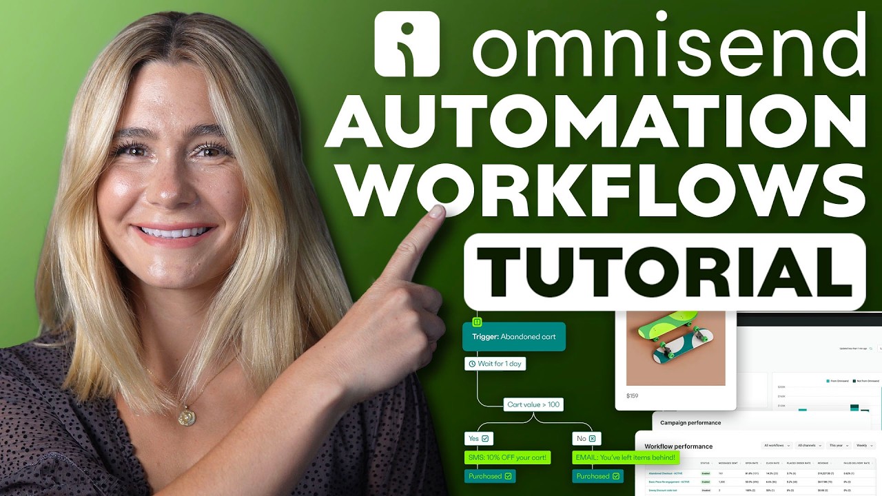 Omnisend Automation Workflows Tutorial: From Signup to Purchase - YouTube