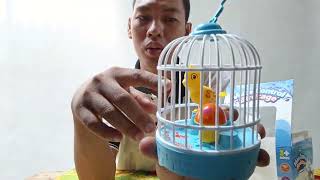 mainan burung berkicau sensor suara