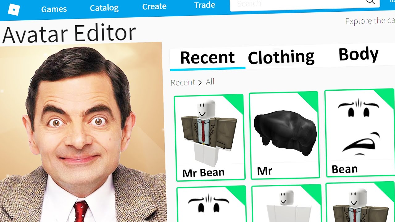 Making Mr Bean A Roblox Account Youtube - how to be mr bean in roblox youtube