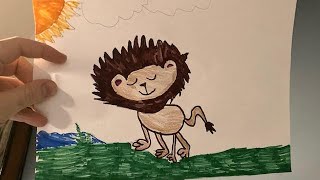 Aslan resmi nasıl çizilir?