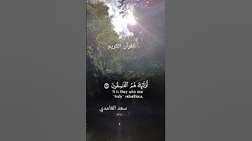 #المصحف #القرآن_الكريم القارئ سعد الغامدي