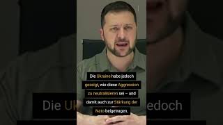 Selenskyj fordert erneut raschen Nato-Beitritt der Ukraine #shorts