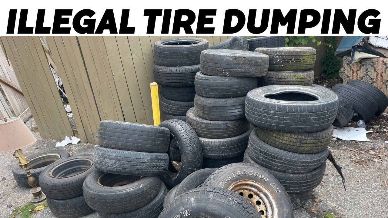 Illegal Tire Dumping Columbus, Ohio - YouTube