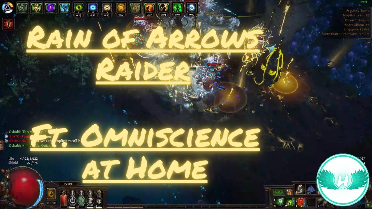 (3.22) Path of Exile - Rain of Arrows Raider - Mapping + Drox - YouTube
