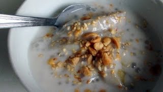 Che chuoi - Banana with coconut milk and tapioca pearls dessert | Helen's Recipes