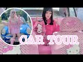 Kawaii pink car tour ♡ what I keep in my car!