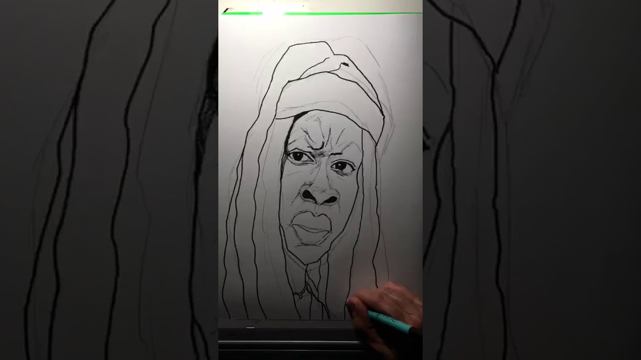 Michonne out of The Walking Dead (Danai Gurira)