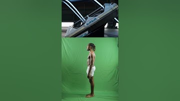Blender Greenscreen Transformation Before and After #vfx