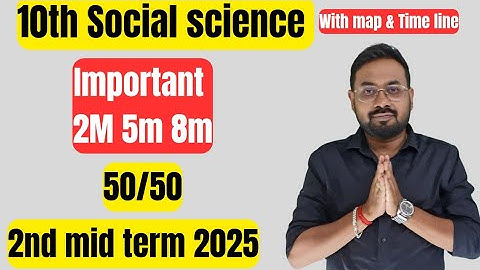 10th Social science | very important 2m 3m 5m | 2nd mid term 2025