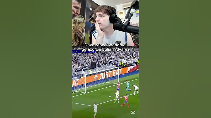 Davo Reaccionando al GOLAZO de Julián Álvarez