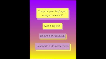 Compras com PagSeguro - Envio fácil e disputa