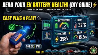 Unlock Hidden EV Data! ⚡️ How to Check Battery Health (SOH) with OBD2 DIY GUIDE
