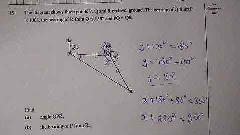 G12 MATHEMATICS 2023 INTERNAL Q15 PAPER 1 - BEARINGS