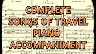 Songs of Travel Complete Piano Accompaniment Vaughan Williams Karaoke