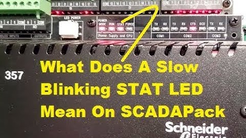 SCADAPack - STAT LED Blinking... What does it mean