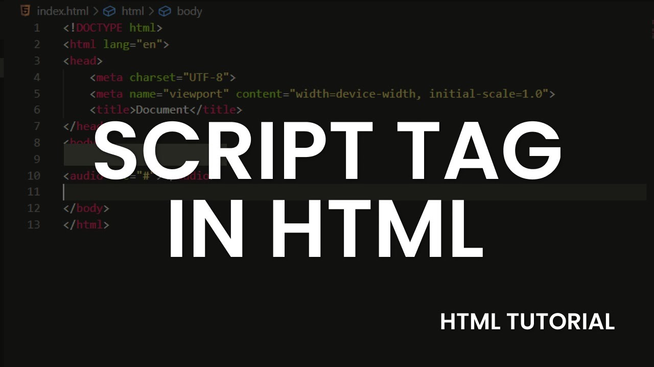 Script tag html. Html script tag