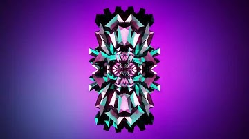 Blue Purple Abstract Design with Large Diamond Shape VJ Loops