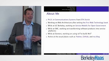 Erik Wilde UC Berkeley Haas Lecture 04/28/16 Data Science Speaker