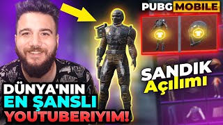 Dünyanin En Şansli Youtuberiyim Pubg Mobile Sandık Açılımı W Tu Gök