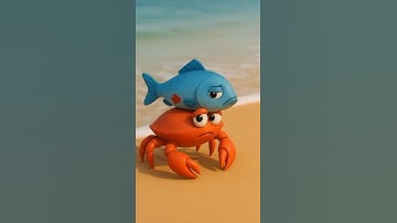 The Crab Who Carried the Fish #shorts #crab #fish  #spidercrab #freshwatercrab