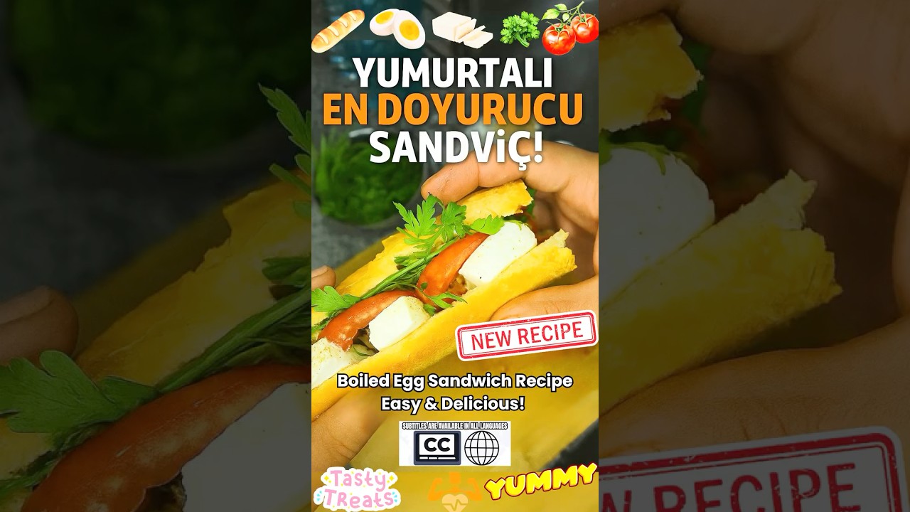 🥪 Haşlanmış Yumurta ile Pratik Sandviç Tarifi! Kolay, Sağlıklı ve Doyurucu! 🍳✨