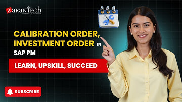 Calibration Order, Investment Order in SAP PM | ZaranTech