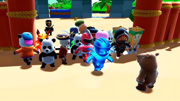 Stumble guys gameplay | Stumble Guys | Panda Bear | Battle