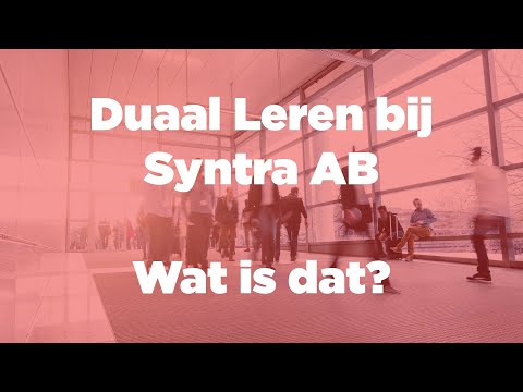 Duaal Leren bij Syntra AB