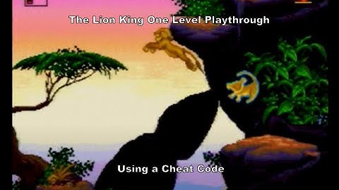 The Lion King One Level Playthrough using a MegaDrive Cheat Code :D #TheLionKing #Megadrive #Sega