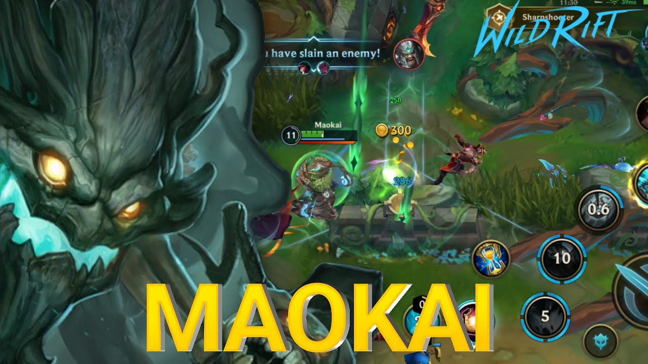 Wild Rift MAOKAI JUNGLE Gameplay Builds and Runes - YouTube