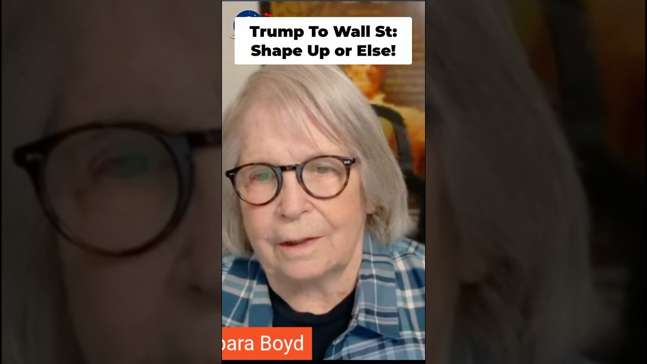 Trump Tells Wall St.: Shape Up or Else! #shorts