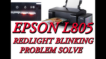 How to solve  Epson L805 Red Light Blinking problem || Epson L800, L805, L810, L850 Printer Resetter