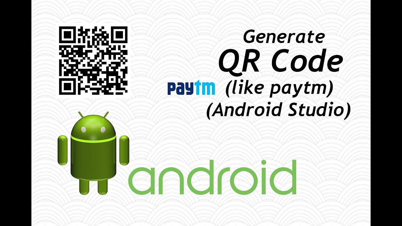 Generate QR Code (like paytm) in Android Studio