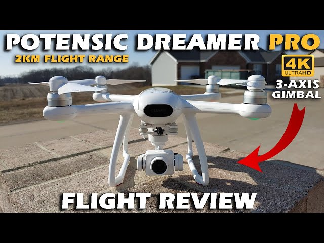 Potensic Dreamer Pro 4K GPS Drones with 3-Axis Gimbal Camera for Adults,  Brushless Motor FPV Drone 2KM Transmission Range, 28mins Flight,  Auto-Return