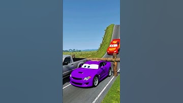 Long Capsule Bus vs Log Trap 💥 Brutal Destruction Test | BeamNG.drive #Shorts #beamng #crashtest