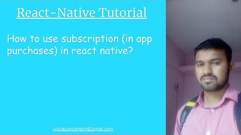 How to use subscription (in app purchases) in react native?