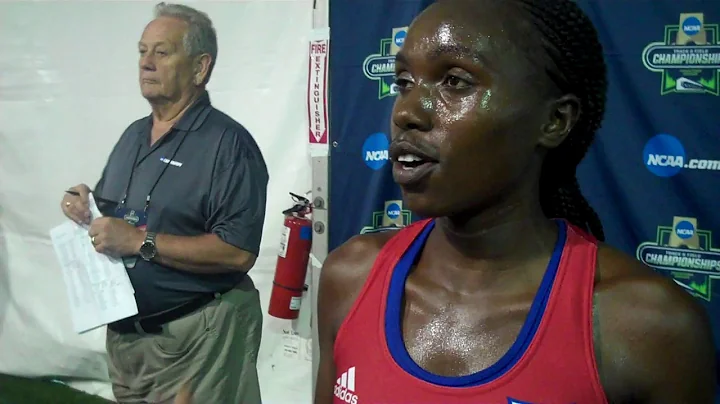 Kansas' Sharon Lokedi after taking 3rd in 2017 NCA...