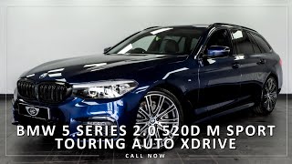 BMW 5 SERIES 2.0 520D M SPORT TOURING AUTO XDRIVE #carforsale #usedcars #bmwforsale #bmw5series #bmw