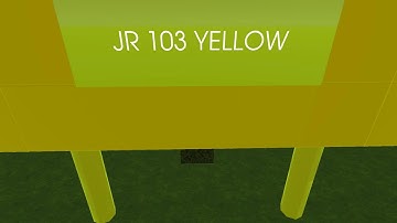 JR103 Yellow Train In Evertech sandbox