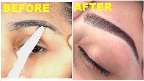 HOW TO SHAVE YOUR EYEBROWS AND FACE KINDER BEAUTY